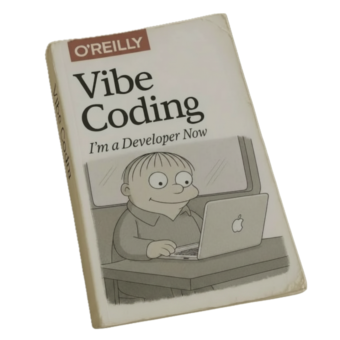 Vibe Coding — I'm a Developer Now (O'Reilly parody)